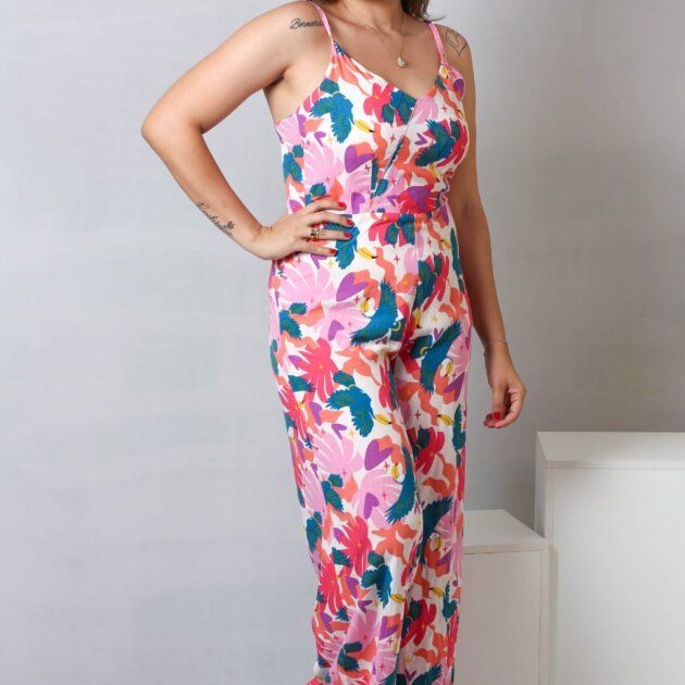 Macacão Longo Estampado