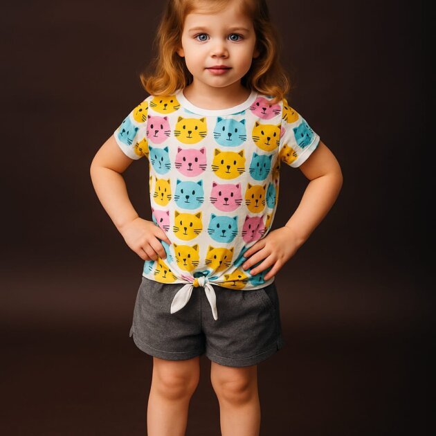 Conjunto cat colorido