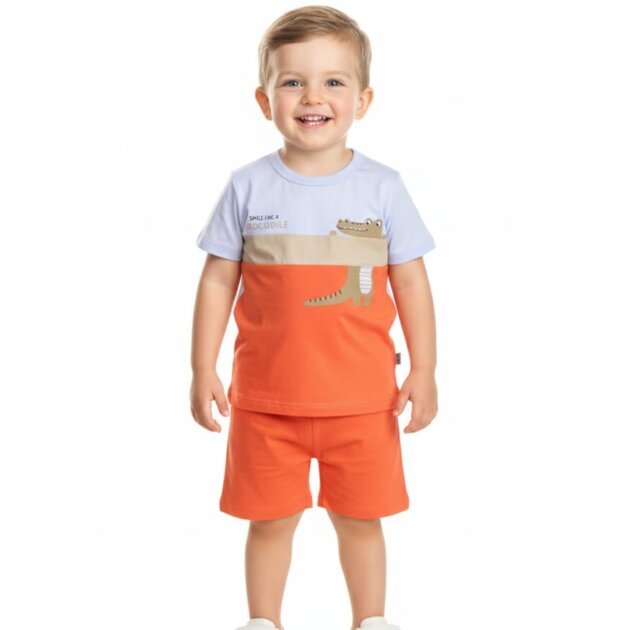 Conjunto jacare laranja