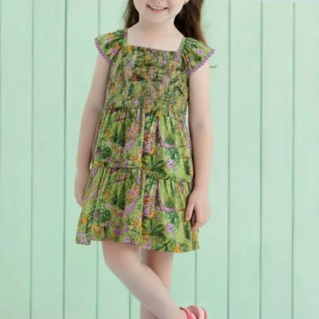 Vestido Duas Marias estampado