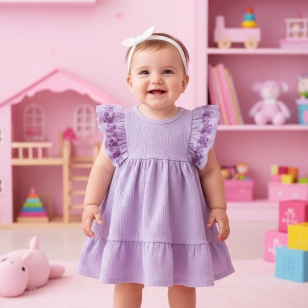 Vestido lila princesa