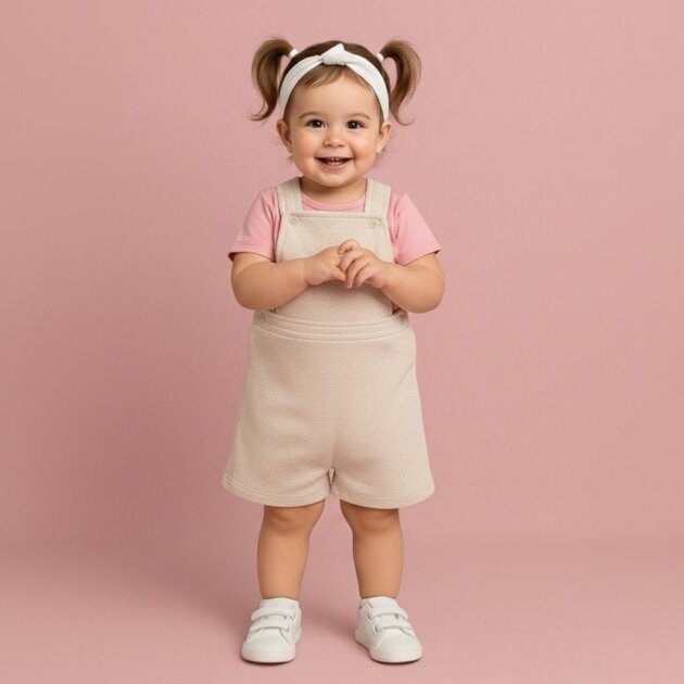 Conjunto Jardineira E Blusa