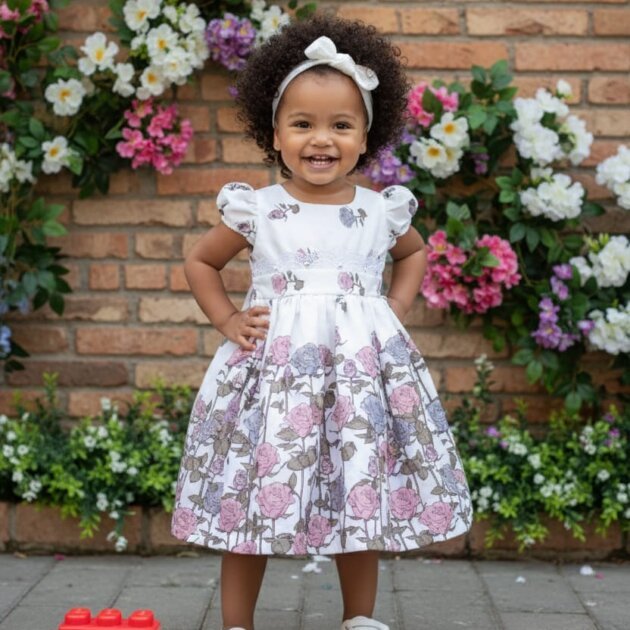 Vestido princesa flor