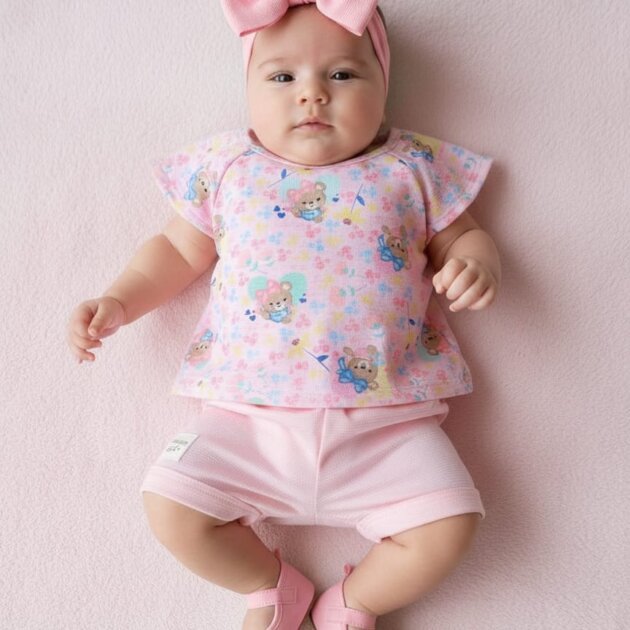 Conjunto rosinha bebe