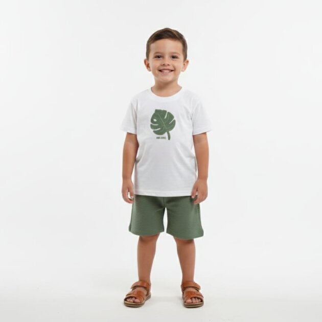 Conjunto folha verde