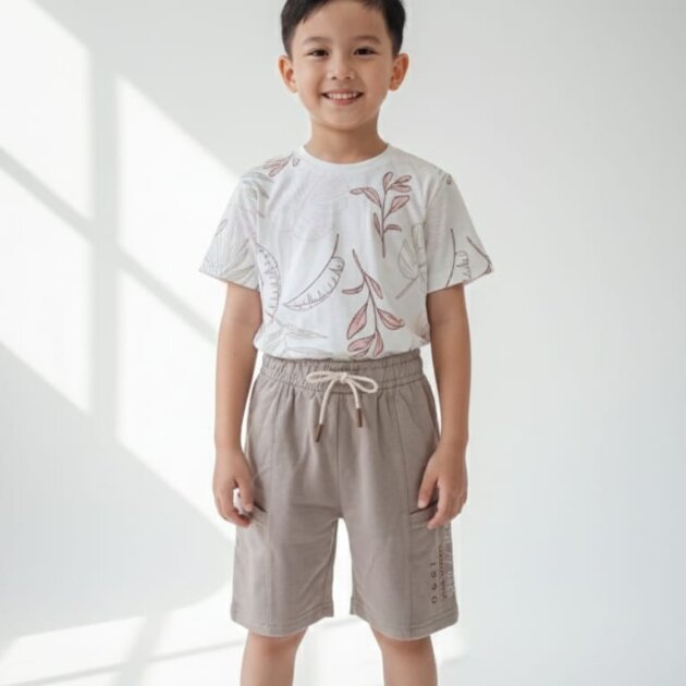 Conjunto folhas duas cores