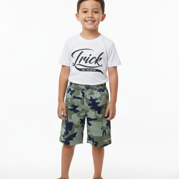 Conjunto trick branco