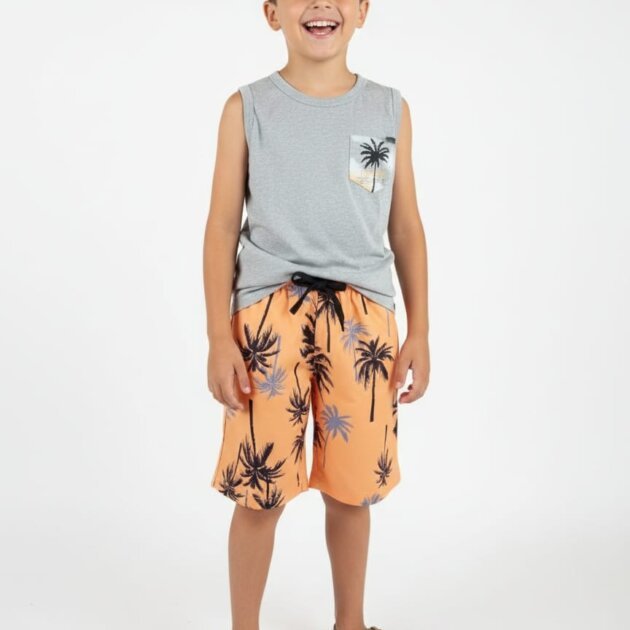 Conjunto coqueiros laranja