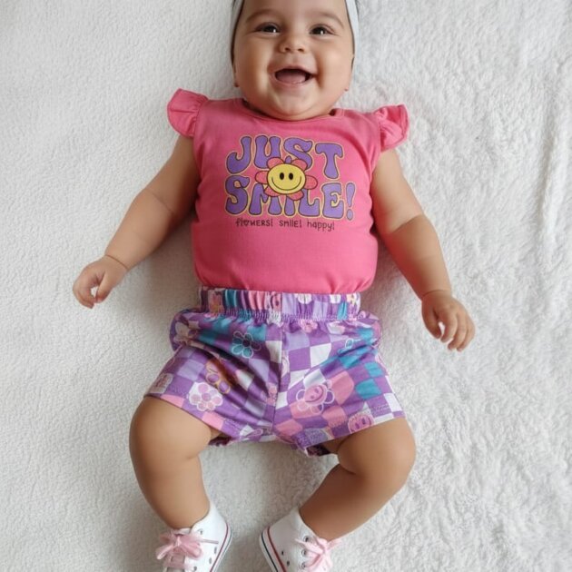 Conjunto short xadrez