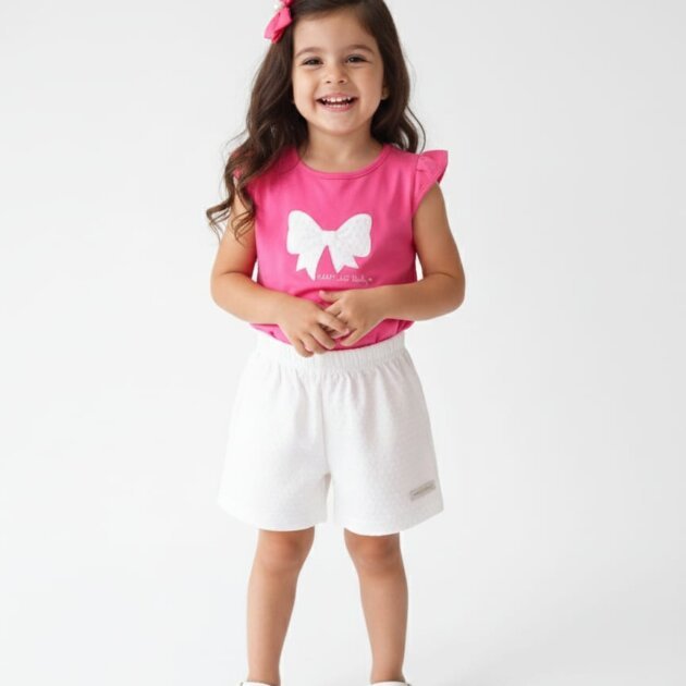 Conjunto Laço Branco