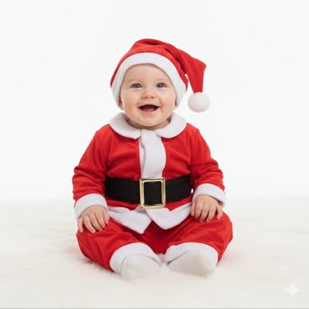 Conjunto Fantasia Papai Noel