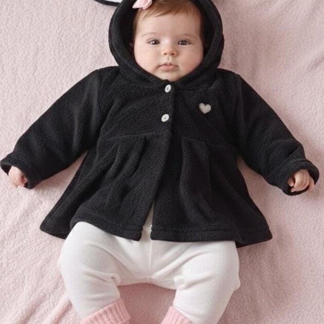 Capote de coelho veludo