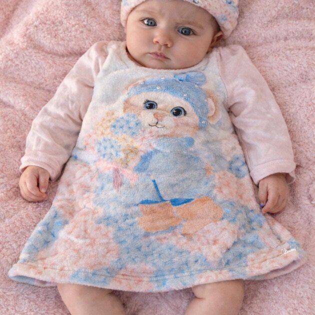 Vestido Toca Ursinho