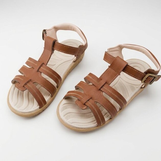 Sandália Papete Marrom