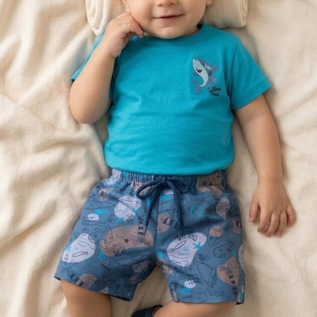 Conjunto Tubarão azul