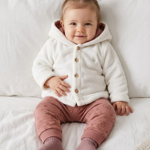 Conjunto Calça e Casaco pelúcia